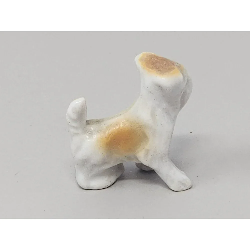 Vintage Miniature Bone China Terrier Schnauzer + Cat Family‎ Figurines Japan